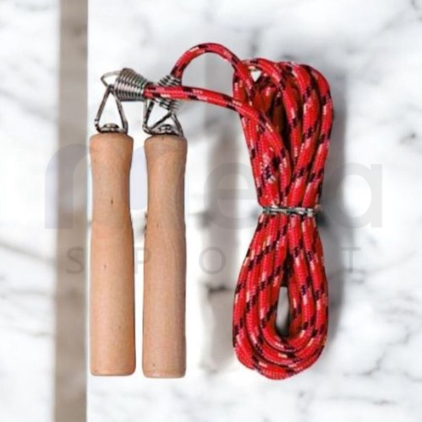 حبل تمارين يد خشب