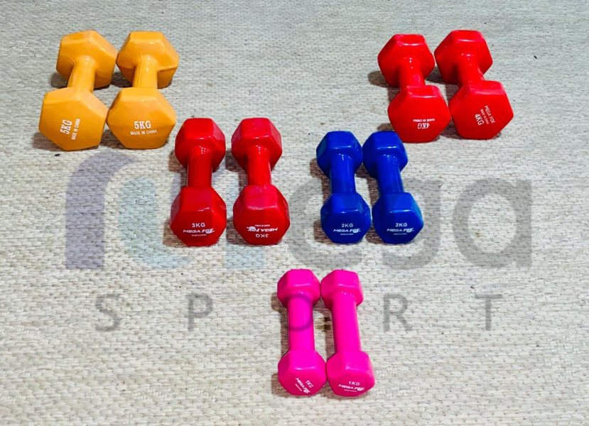 طقم دامبلز فينيل - ميجا سبورت